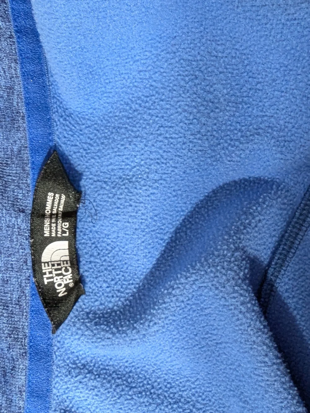 The North Face Men's Blue Quarter Zip Fleece Pullover
